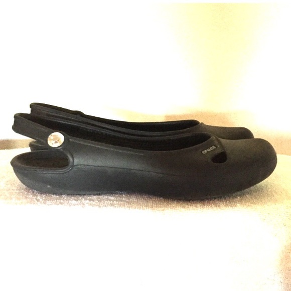 🚫SOLD🚫Black crocs slingbacks - Picture 2 of 5